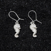 Caribbijou Seahorse Earring Hanging Short - Earring - Caribbijou Island Jewellery