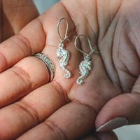 Caribbijou Seahorse Earring Hanging Short - Earring - Caribbijou Island Jewellery