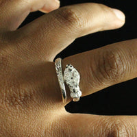 Light Bangle Adjustable Ring with Snake - Ring - Caribbijou Island Jewellery