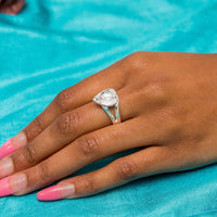 Solid Anthurium Flower Ring - Ring - Caribbijou Island Jewellery