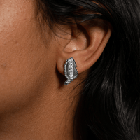 Large Grenada Map Stopper Stud Earring by Caribbijou - Earring - Caribbijou Island Jewellery