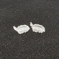 Large Grenada Map Stopper Stud Earring by Caribbijou - Earring - Caribbijou Island Jewellery