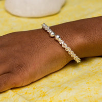 Braided Flexible Small Solid Ball Bangle - Bangle - Caribbijou Island Jewellery