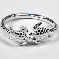 Extra Light Adjustable Ring with Turtles - Ring - Caribbijou Island Jewellery