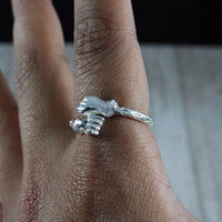 Extra Light Fist Bangle Ring - Ring - Caribbijou Island Jewellery
