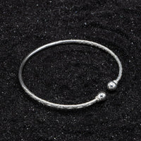 Extra Light Solid Ball Bangle with Calypso Pattern - Bangle - Caribbijou Island Jewellery