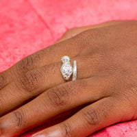 Light Bangle Adjustable Ring with Snake - Ring - Caribbijou Island Jewellery